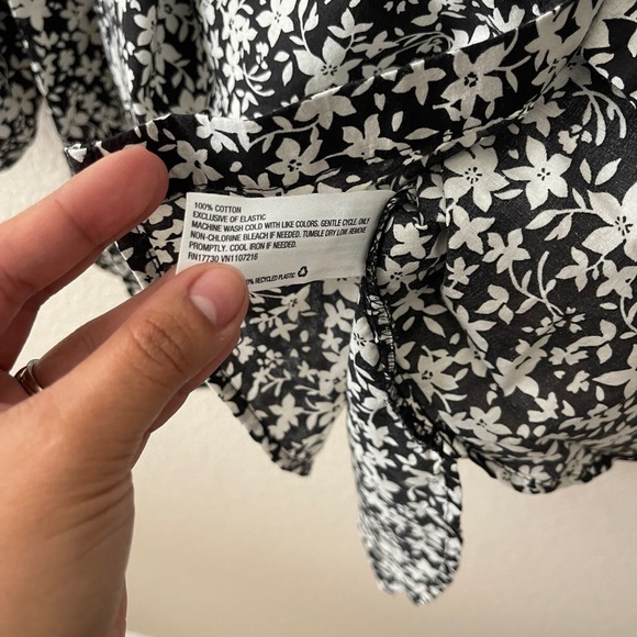 0308 - THE NINES by HATCH Women’s XL Floral Print Maternity Blouse 3/4 Sleeves - Picture 4 of 6